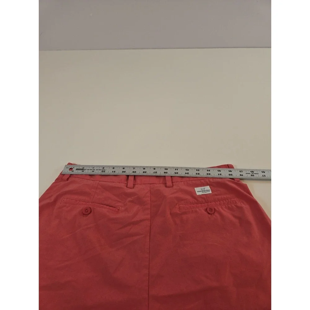 Vineyard Vines Shorts Men's 34 Red Performance Breaker Golf Preppy FLAW